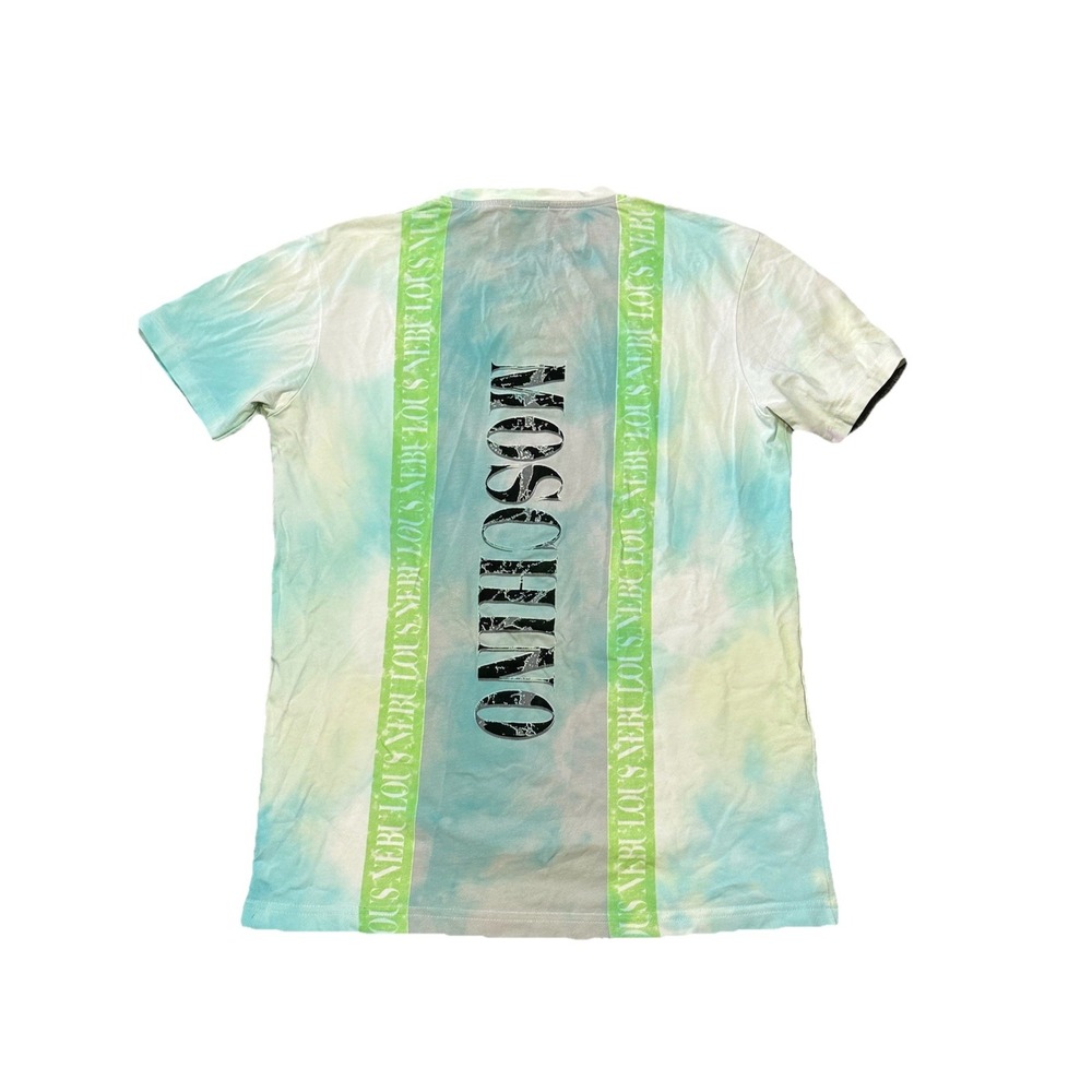 Love Moschino Tye Dye Short Sleeve T Shirt Double Sided Size Large